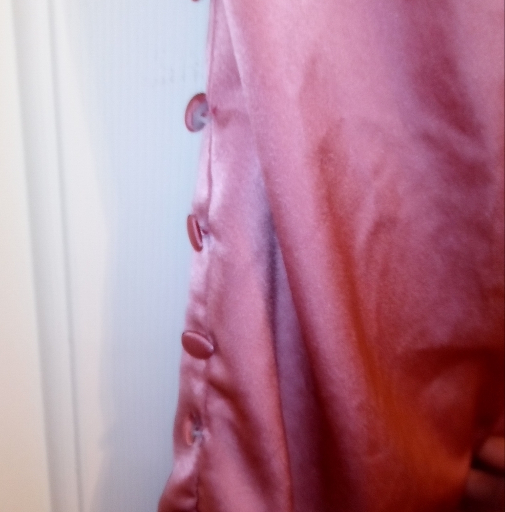 Sleek Soft Pink Midi Evening Dress By ChicMe Petite Size Large - Picture 3 of 7